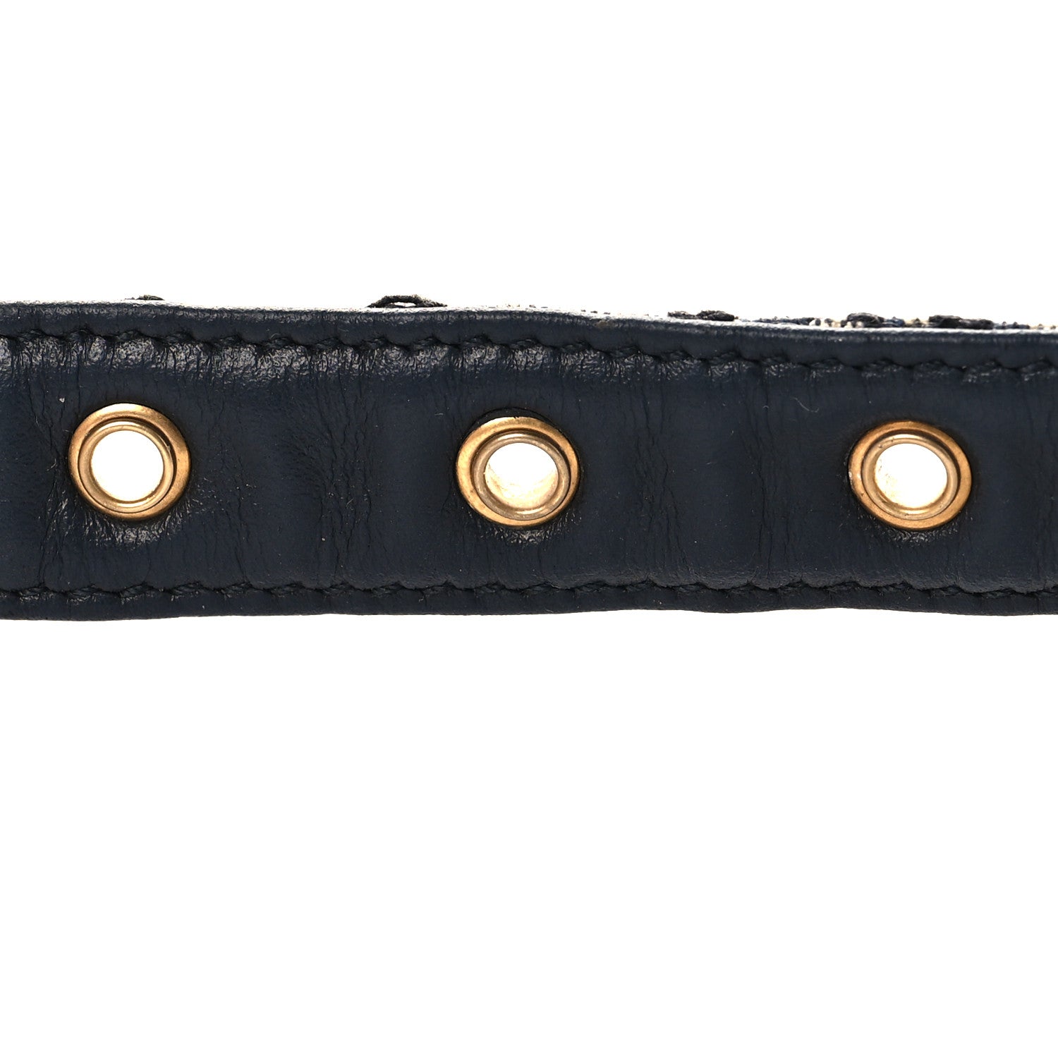 Christian Dior Jacquard Oblique 20mm Saddle Belt 75 30 Blue 4 of 6