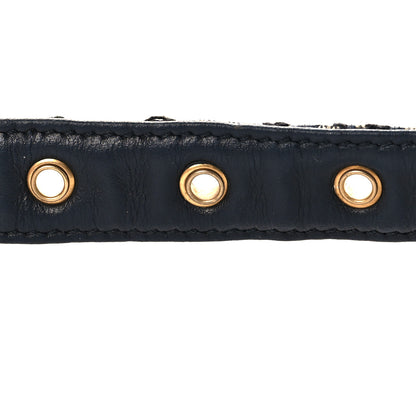 Christian Dior Jacquard Oblique 20mm Saddle Belt 75 30 Blue 4 of 6