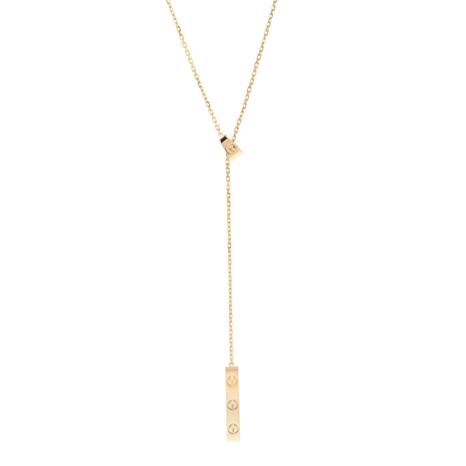 Cartier 18K Yellow Gold LOVE Lariat Necklace 1 of 5