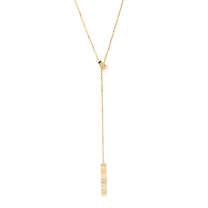 Cartier 18K Yellow Gold LOVE Lariat Necklace 1 of 5