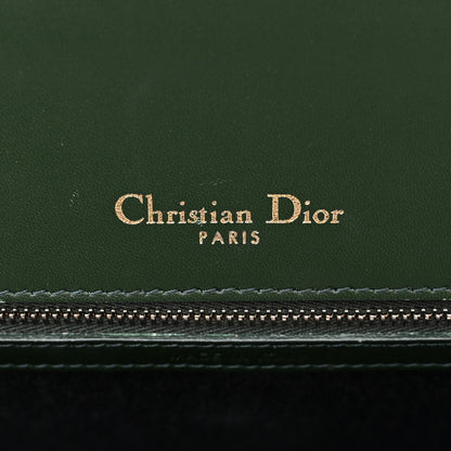 Christian Dior Ceramic Effect Deerskin Large Diorama Flap Bag Malachite Green 6 of 13
