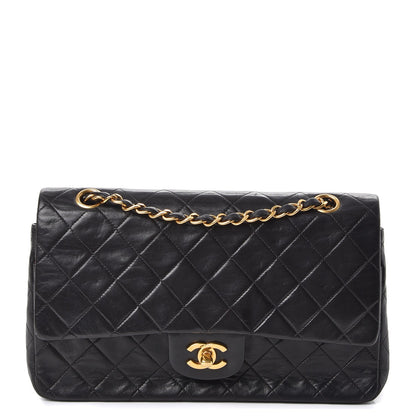 Chanel Lambskin Quilted Medium Double Flap Black 1 of 11