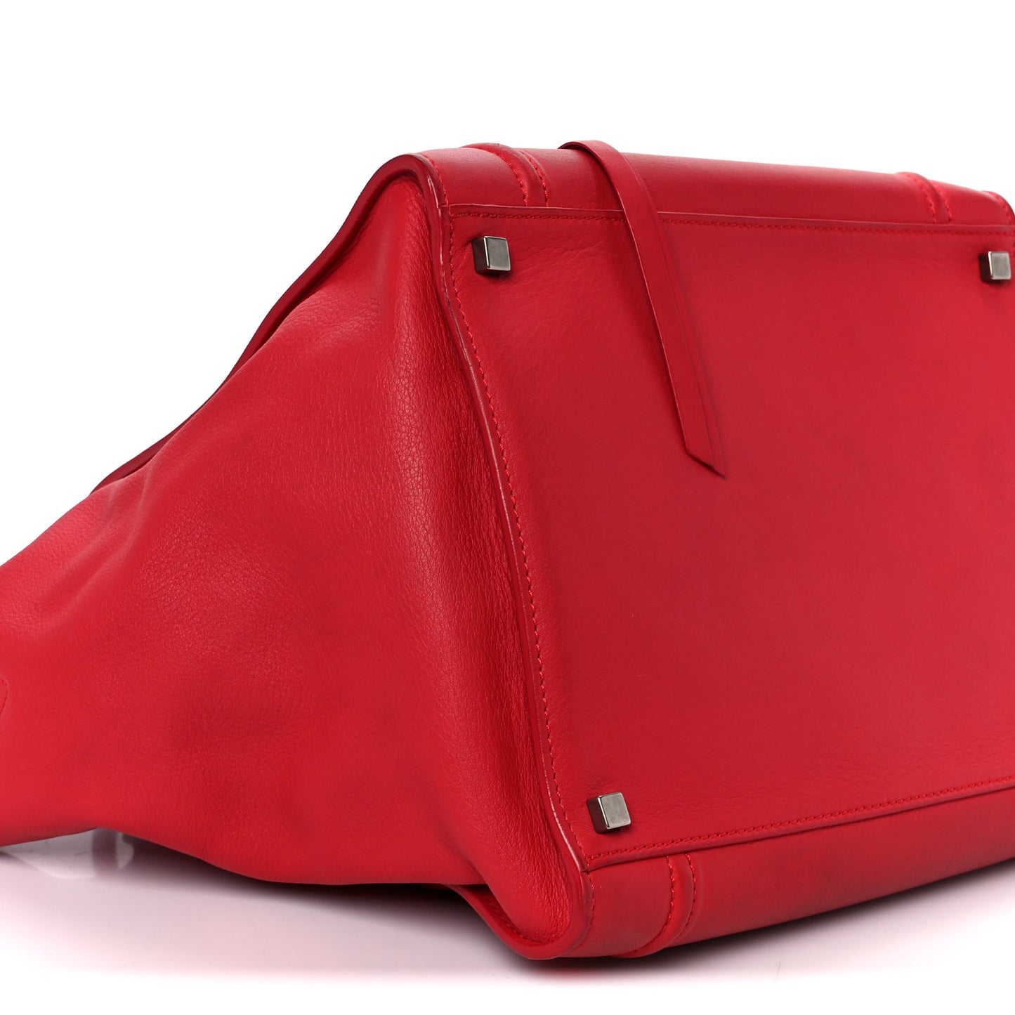 Supple Calfskin Medium Phantom Luggage Vermillion