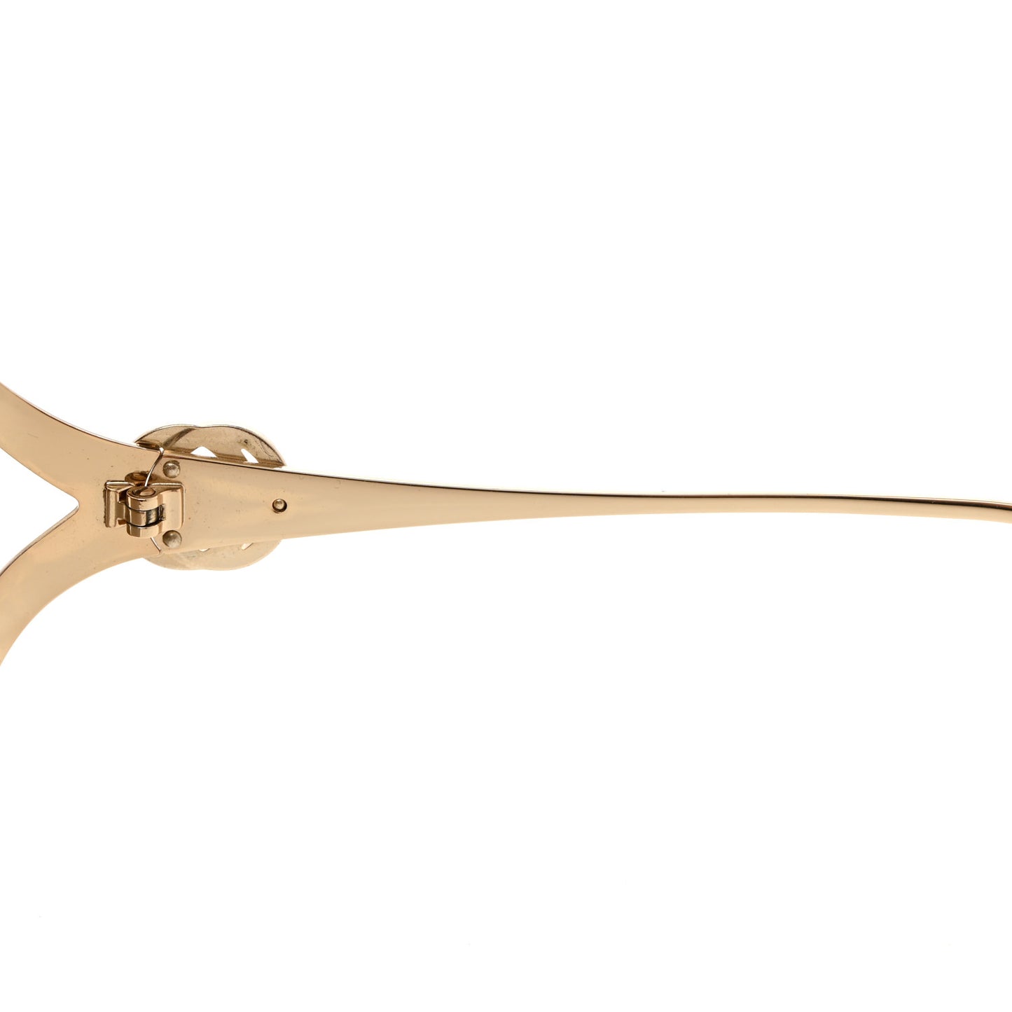 Metal Oversized Round Frame GG0225S Sunglasses Gold