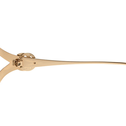 Gucci Metal Oversized Round Frame GG0225S Sunglasses Gold 6 of 7