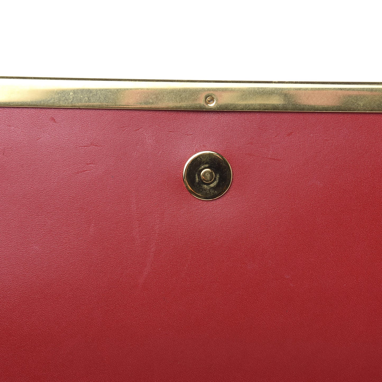 Calfskin Lutetia Flap Clutch Red