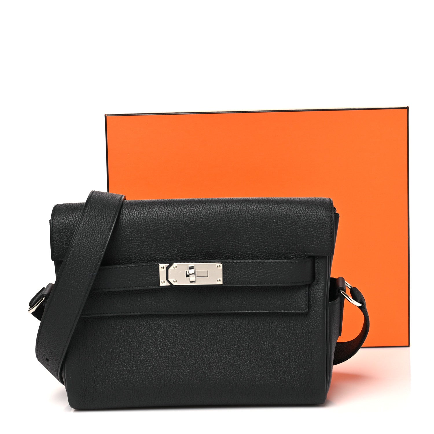 Hermes Togo Kelly Messenger PM Black 12 of 12