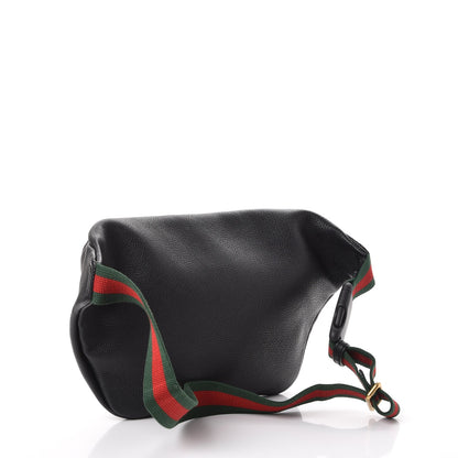 Gucci Grained Calfskin Logo Belt Bag Black 3 of 7