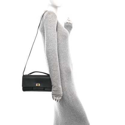 Balenciaga Smooth Calfskin Small Bel Air Clutch On Strap Black 3 of 10