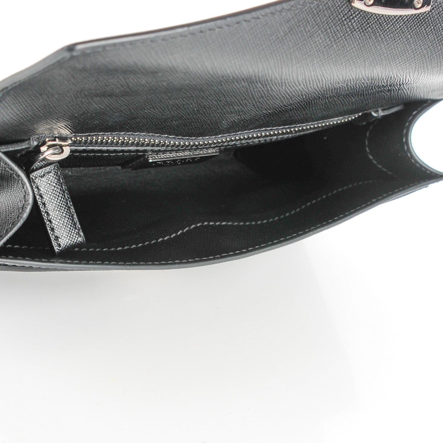 Prada Saffiano Clutch Black 5 of 8