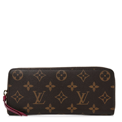 Louis Vuitton Monogram Clemence Wallet Fuchsia 1 of 10