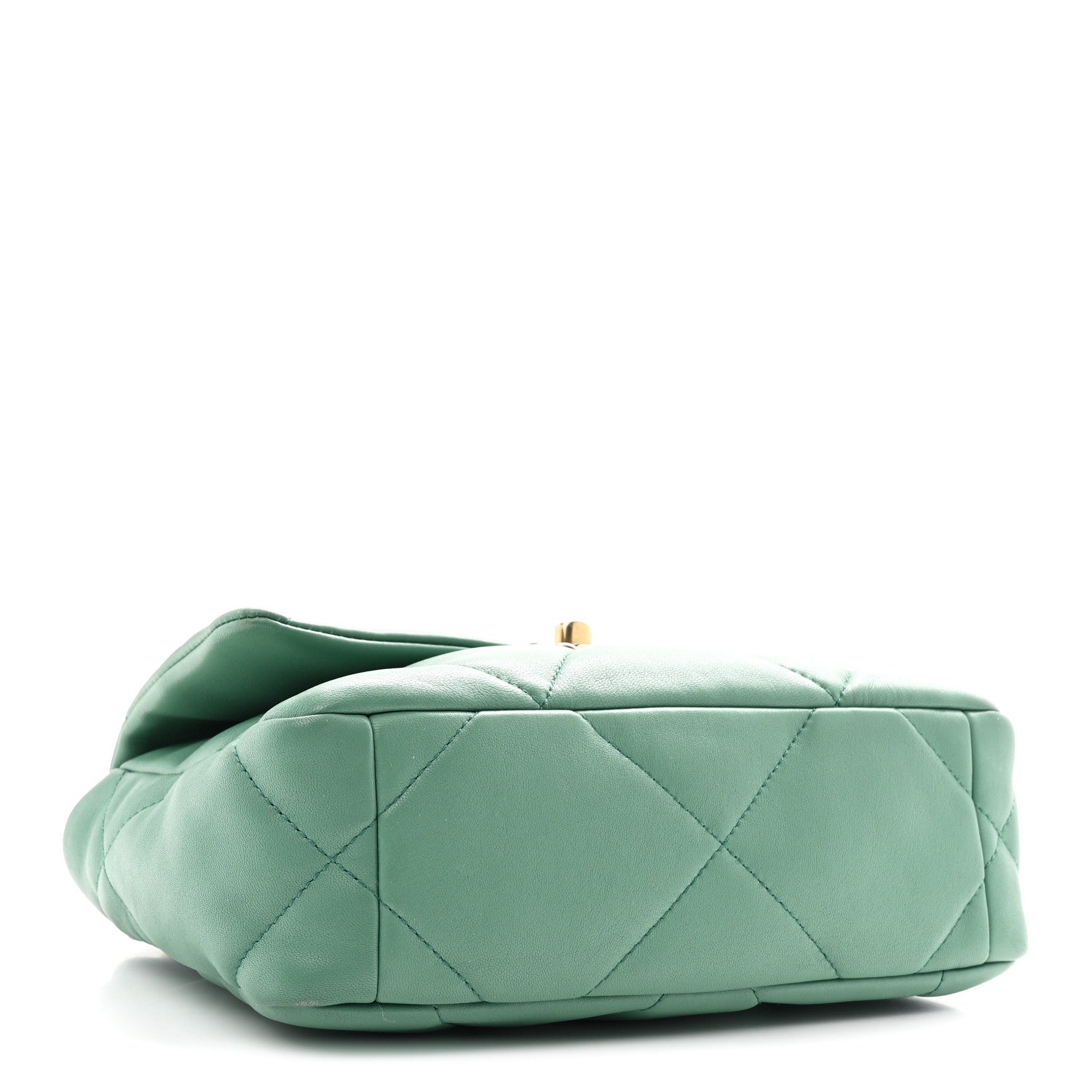 Chanel Lambskin Quilted Medium Chanel 19 Flap Green 4 of 10