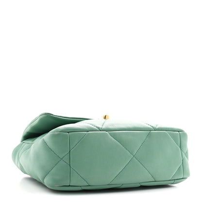 Chanel Lambskin Quilted Medium Chanel 19 Flap Green 4 of 10