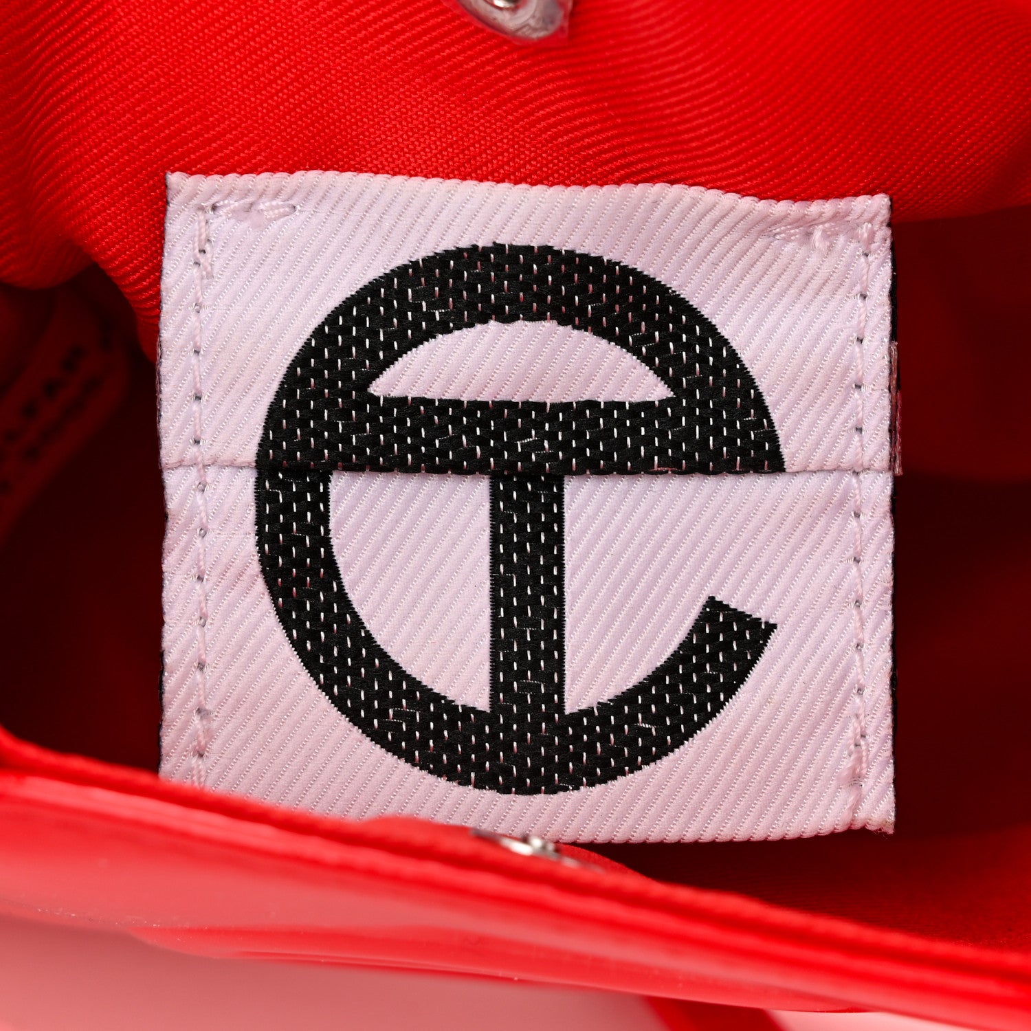 Telfar Patent Vegan Leather Small Shopping Bag Red 6 of 10