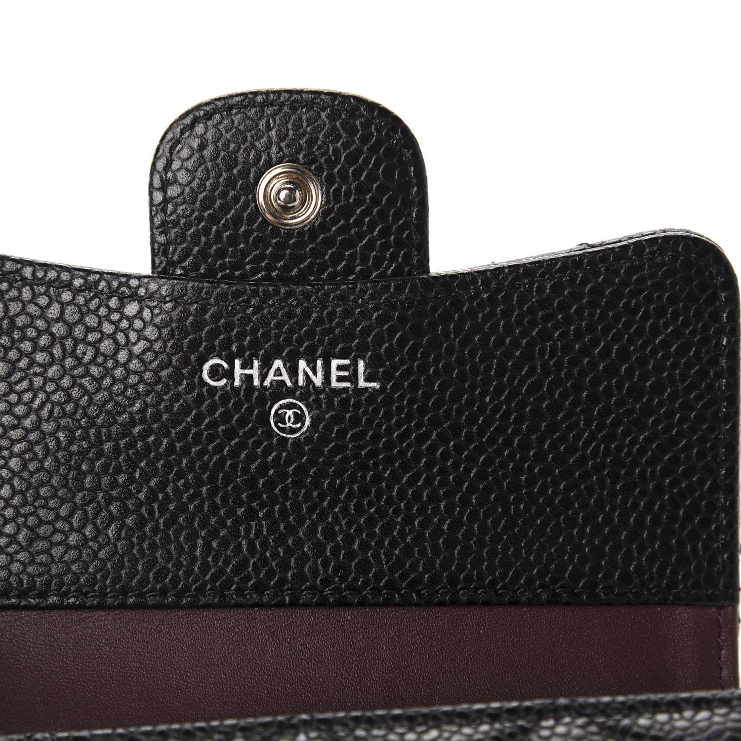 Chanel Caviar Quilted Compact Flap Wallet Black 6 of 8