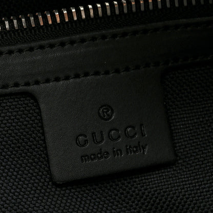 Gucci GG Supreme Monogram Appia Calfskin Web Flat Messenger Bag Black Grey Black Grey 6 of 10
