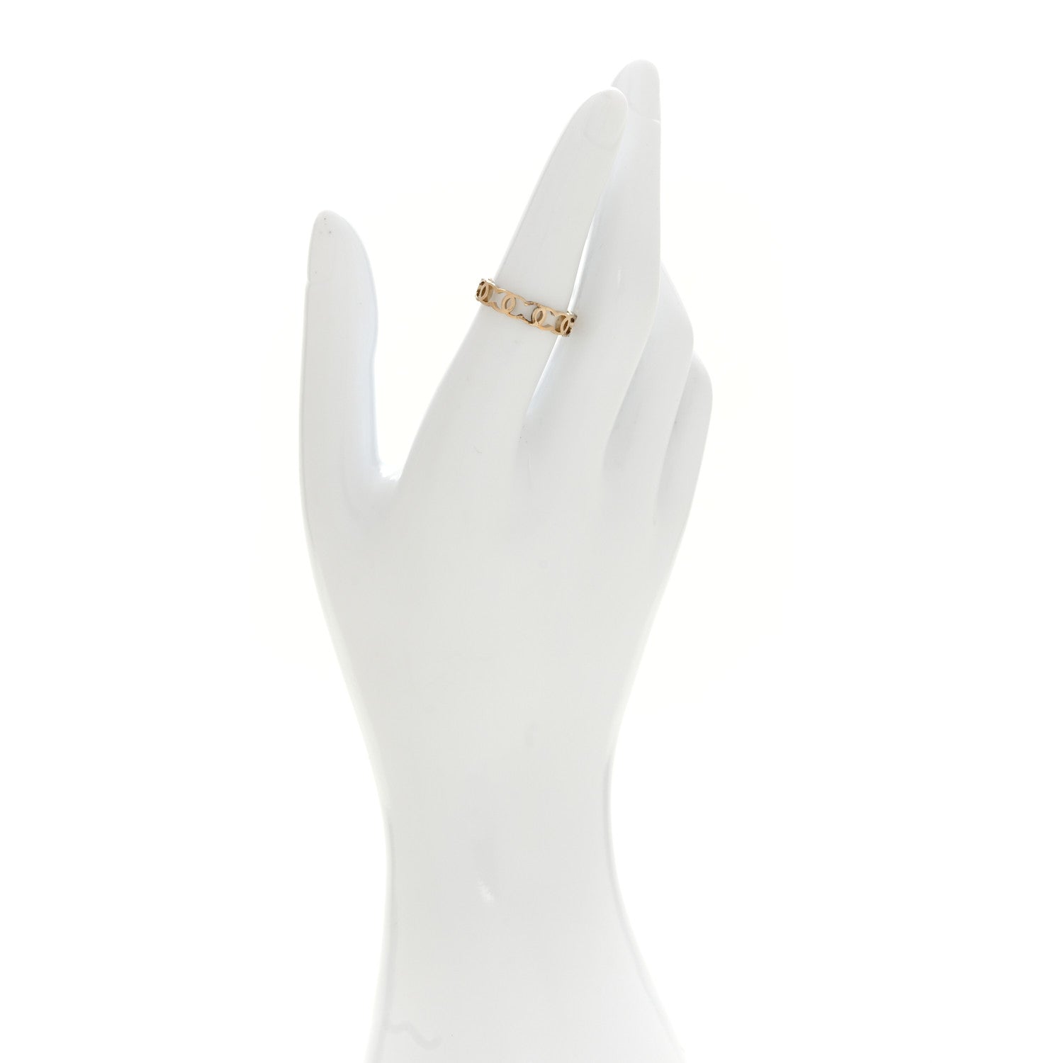 Chanel Metal CC Ring 50 5.5 Gold 2 of 5