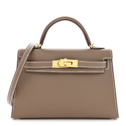 Hermes Epsom Mini Kelly Sellier 20 Etoupe 1 of 12
