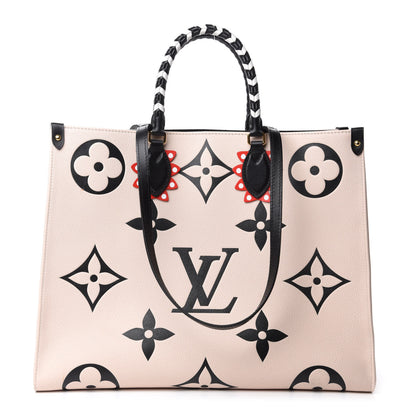 Louis Vuitton Empreinte Monogram Giant Crafty Onthego GM Creme Black 1 of 13