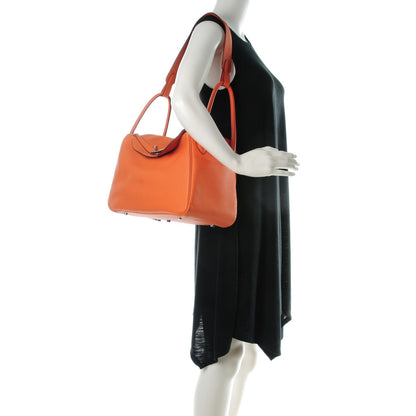Hermes Taurillon Clemence Lindy 34 Orange 4 of 8