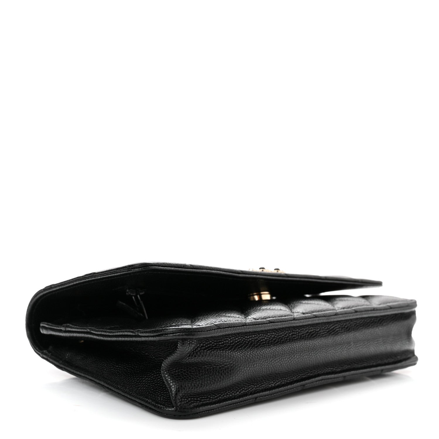 Chanel Caviar Quilted Coco Candy Wallet On Chain WOC Black 4 of 12