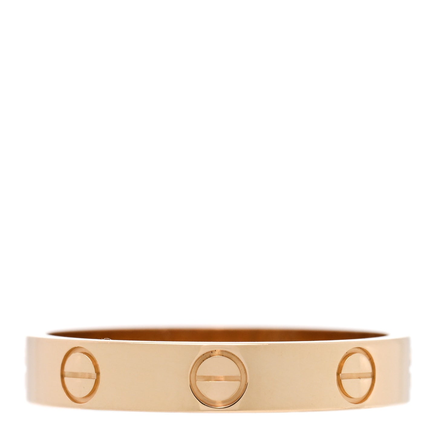 18K Yellow Gold 3.5mm LOVE Wedding Band Ring 56 7.5