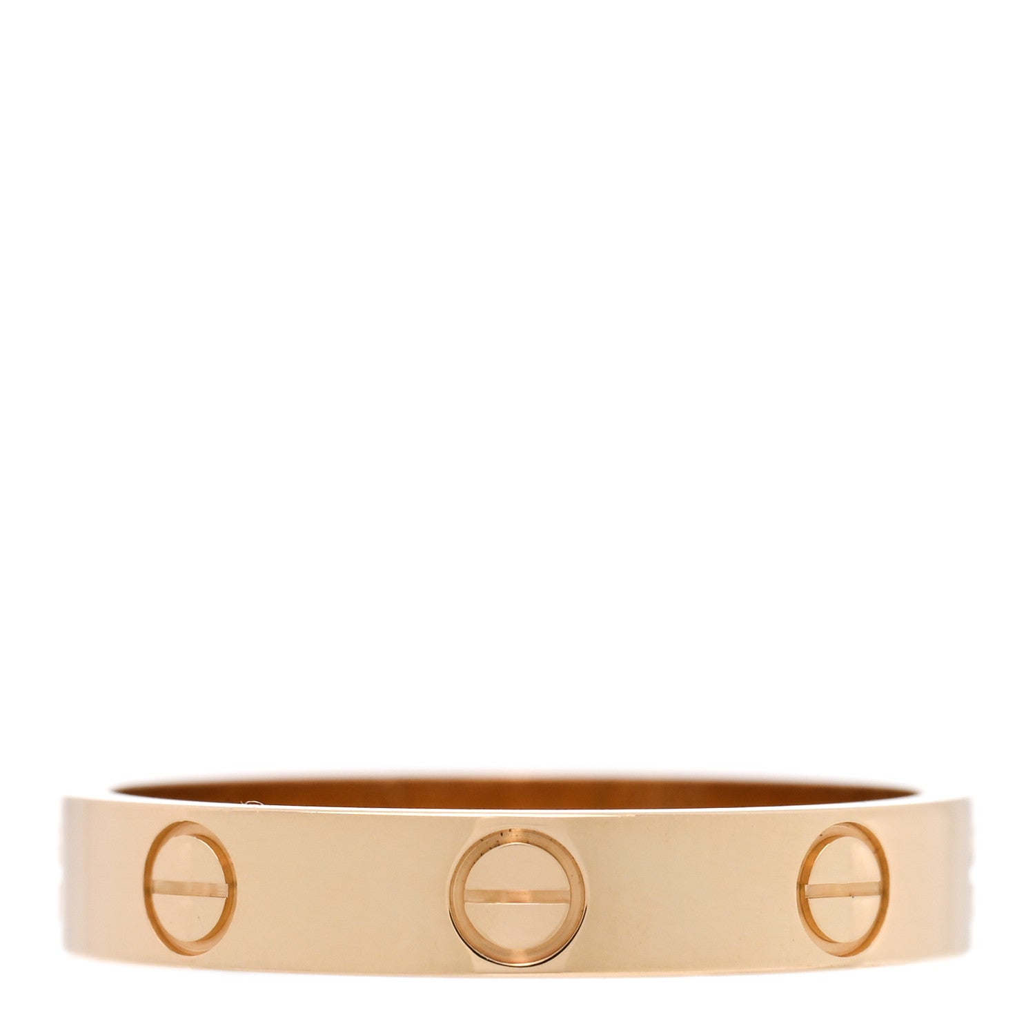 Cartier 18K Yellow Gold 3.5mm LOVE Wedding Band Ring 56 7.5 3 of 5