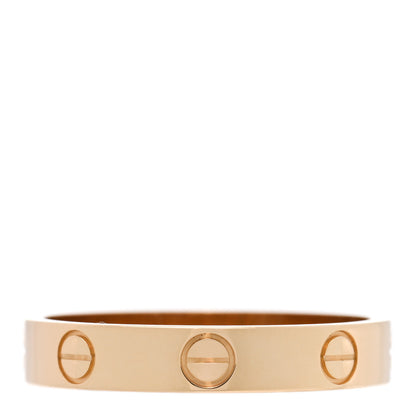 Cartier 18K Yellow Gold 3.5mm LOVE Wedding Band Ring 56 7.5 3 of 5