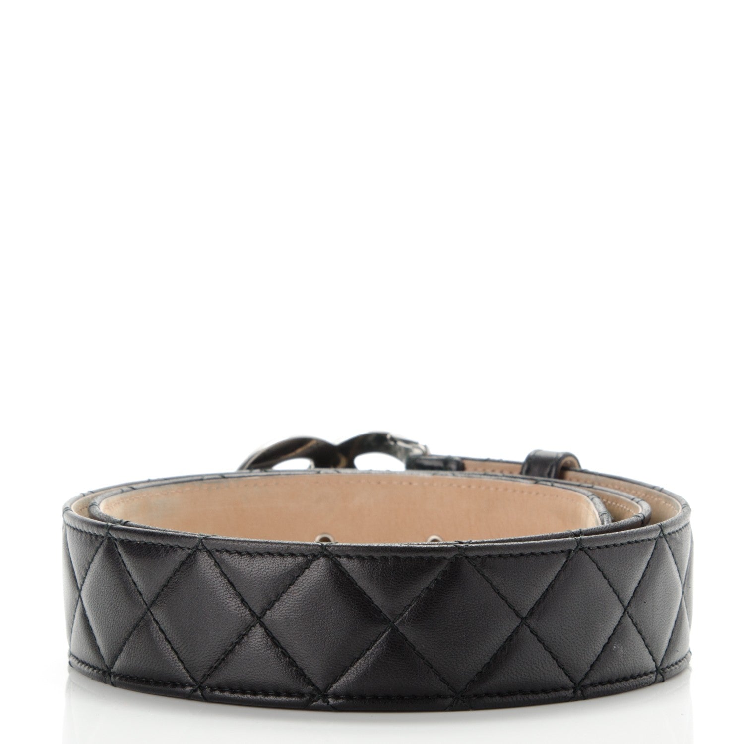 Chanel Lambskin Quilted CC Belt 90 36 Black 3 of 6