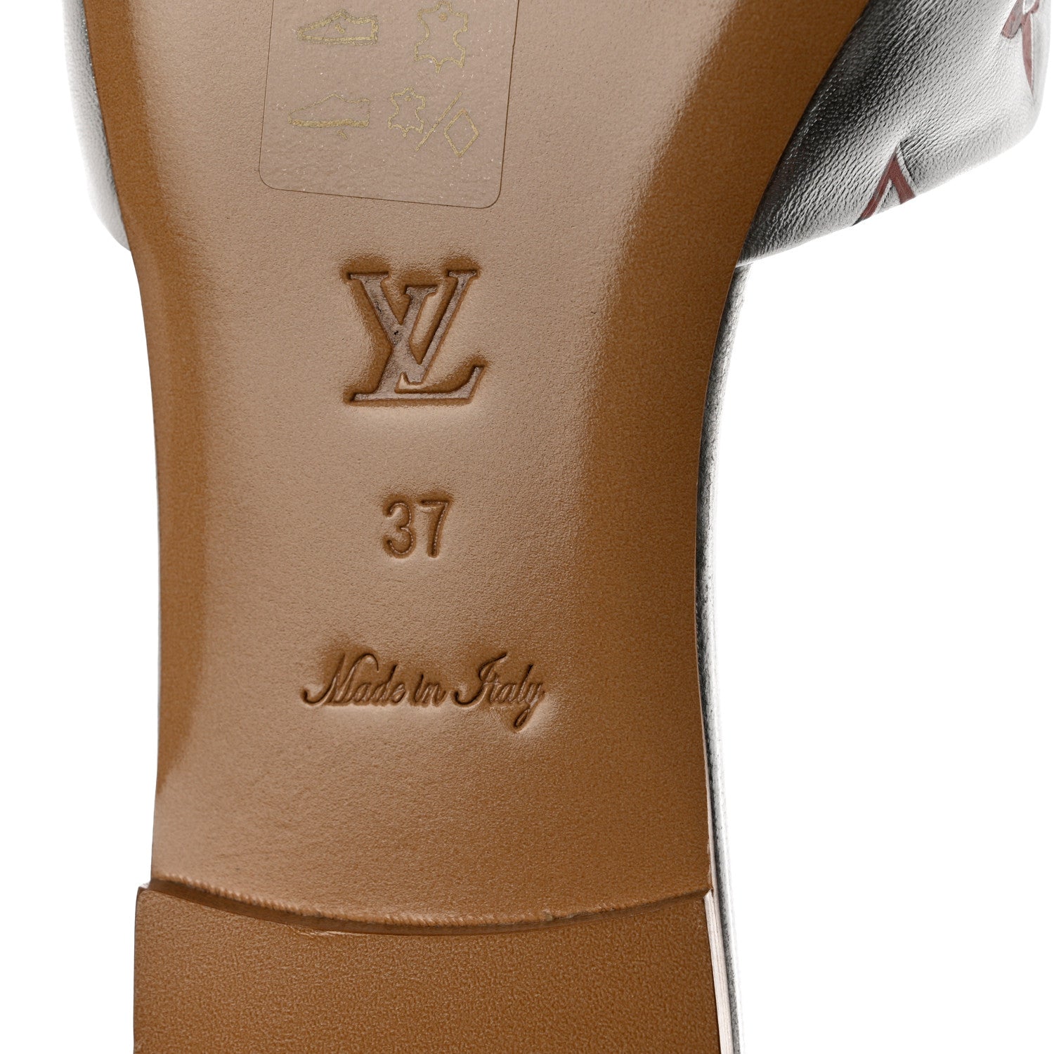 Louis Vuitton Metallic Lambskin Embossed Monogram Floral Revival Flat Mules 37 Silver 9 of 13