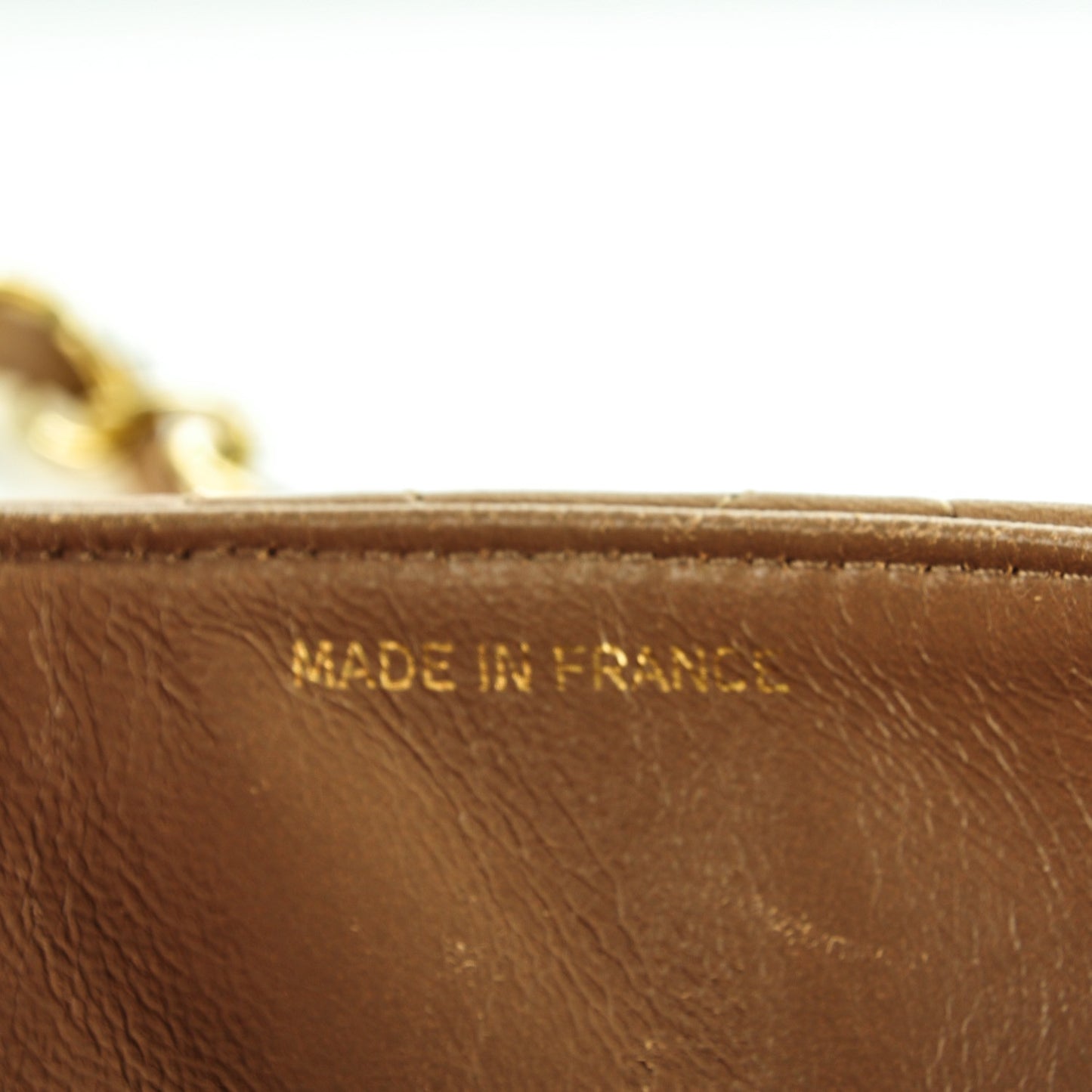 Lambskin Quilted Mini Flap Beige