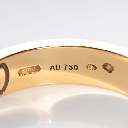 Gucci 18k Yellow Gold Diamond Icon Stardust Thin Band Ring 6 4 of 6