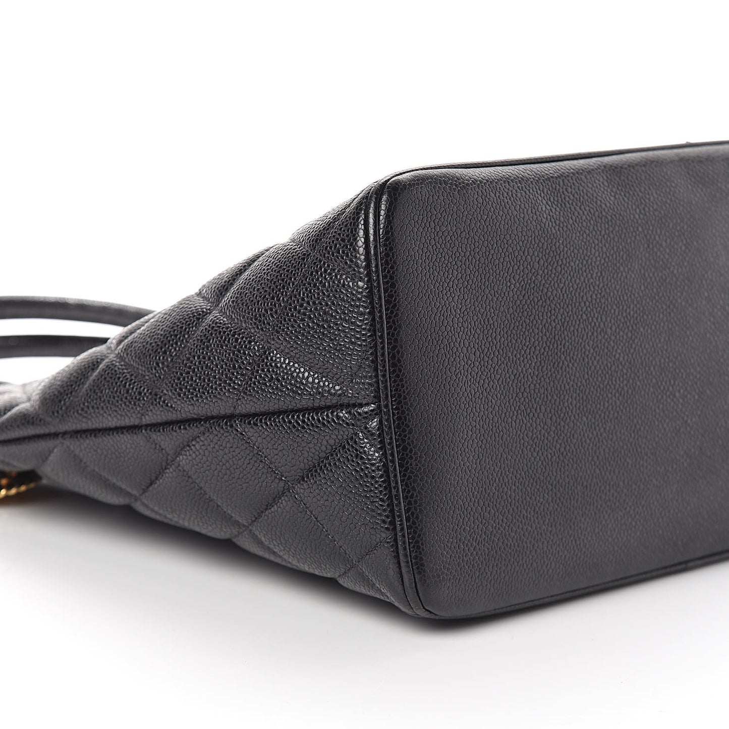 Caviar Quilted Medallion Tote Black