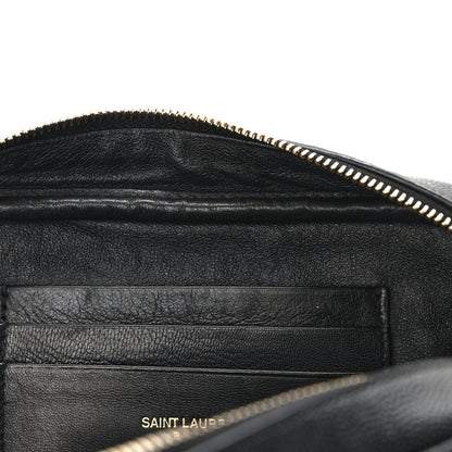 Saint Laurent Grain De Poudre Matelasse Monogram Mini Lou Camera Bag Black 11 of 12