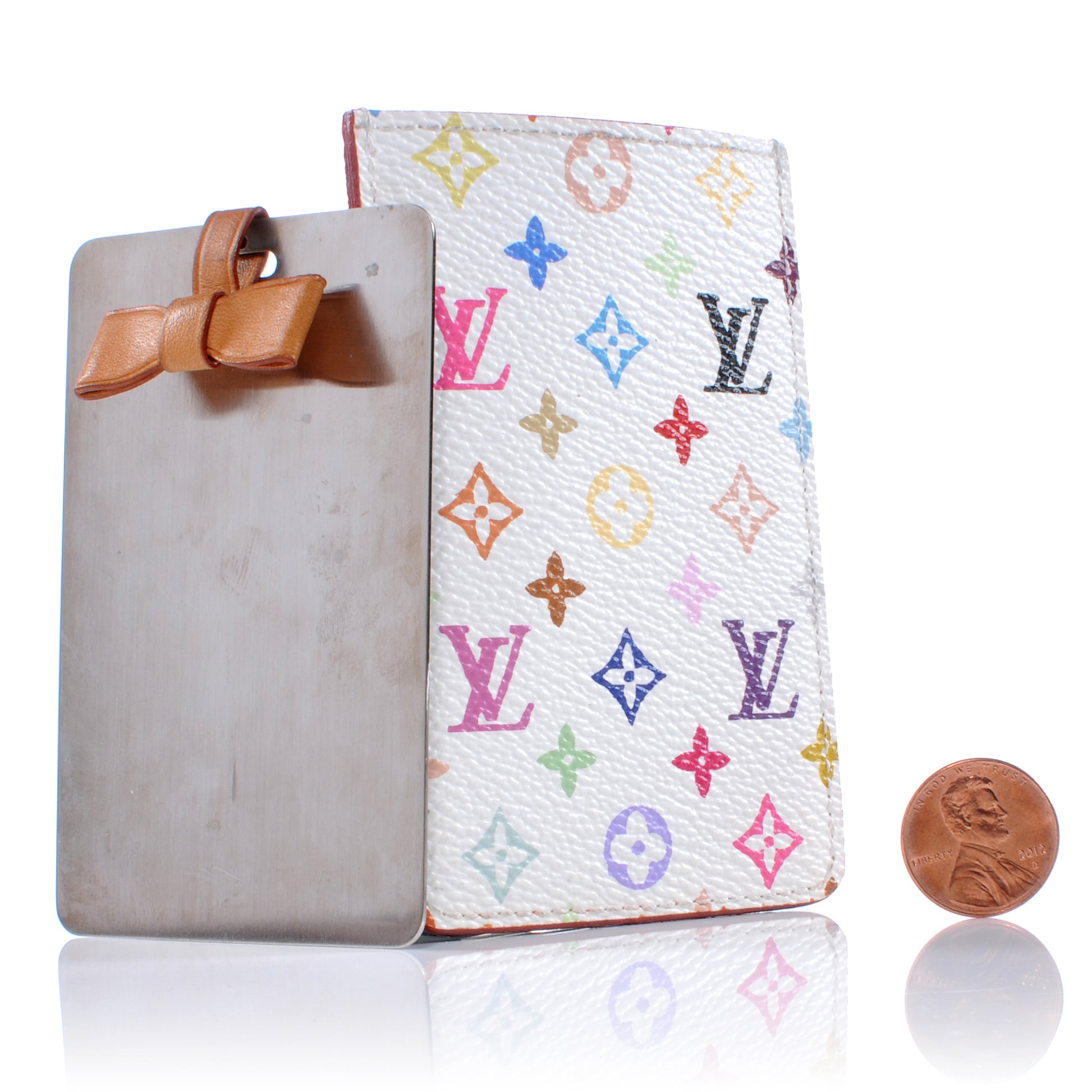 Louis Vuitton Monogram Multicolor Mirror and Case Pouch White 2 of 5