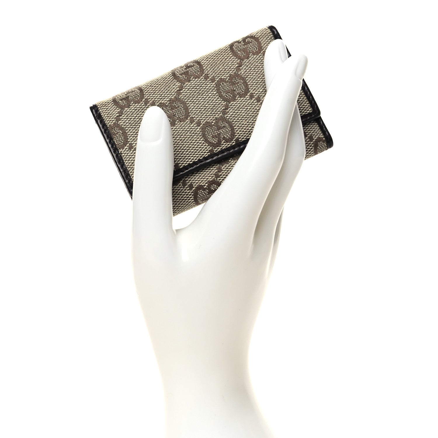 Gucci GG Monogram 6 Key Holder Case Black 2 of 11