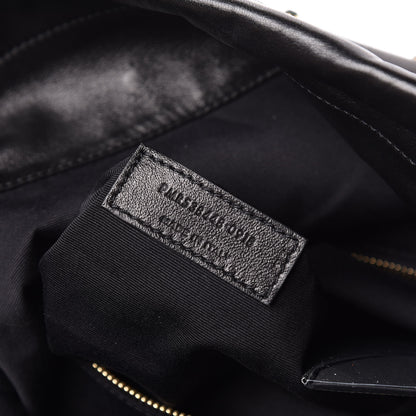 Saint Laurent Lambskin Charm Studded Teddy Drawstring Bag Black 9 of 10