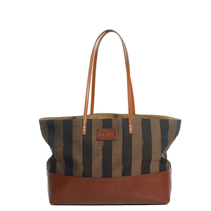 Fendi Pequin Cuoio Vegetale Medium Roll Tote Tobacco Cuoio Miele 1 of 11