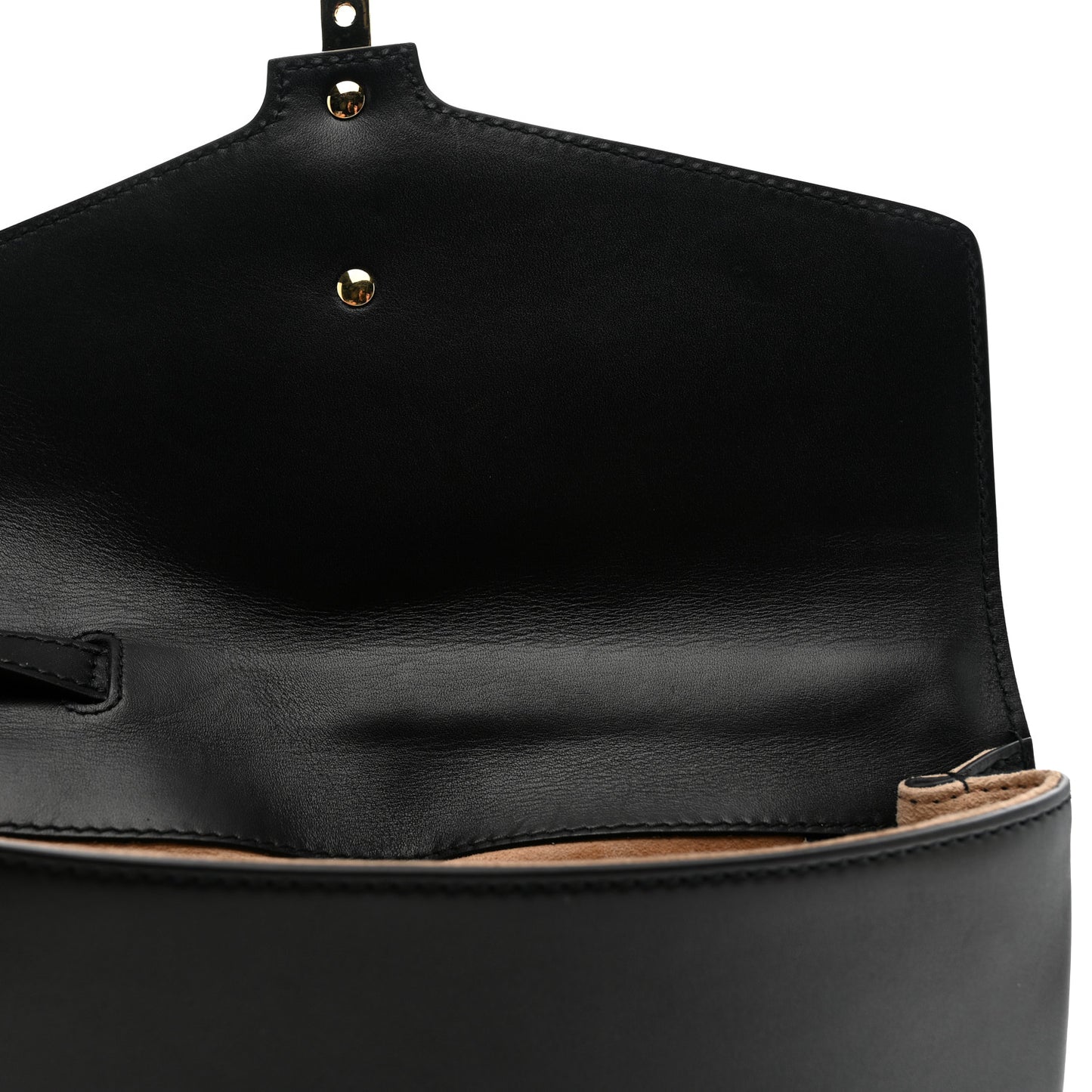 Calfskin Small Sylvie Wristlet Clutch Black