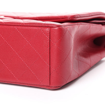 Chanel Caviar Quilted Maxi Double Flap Red 9 of 14