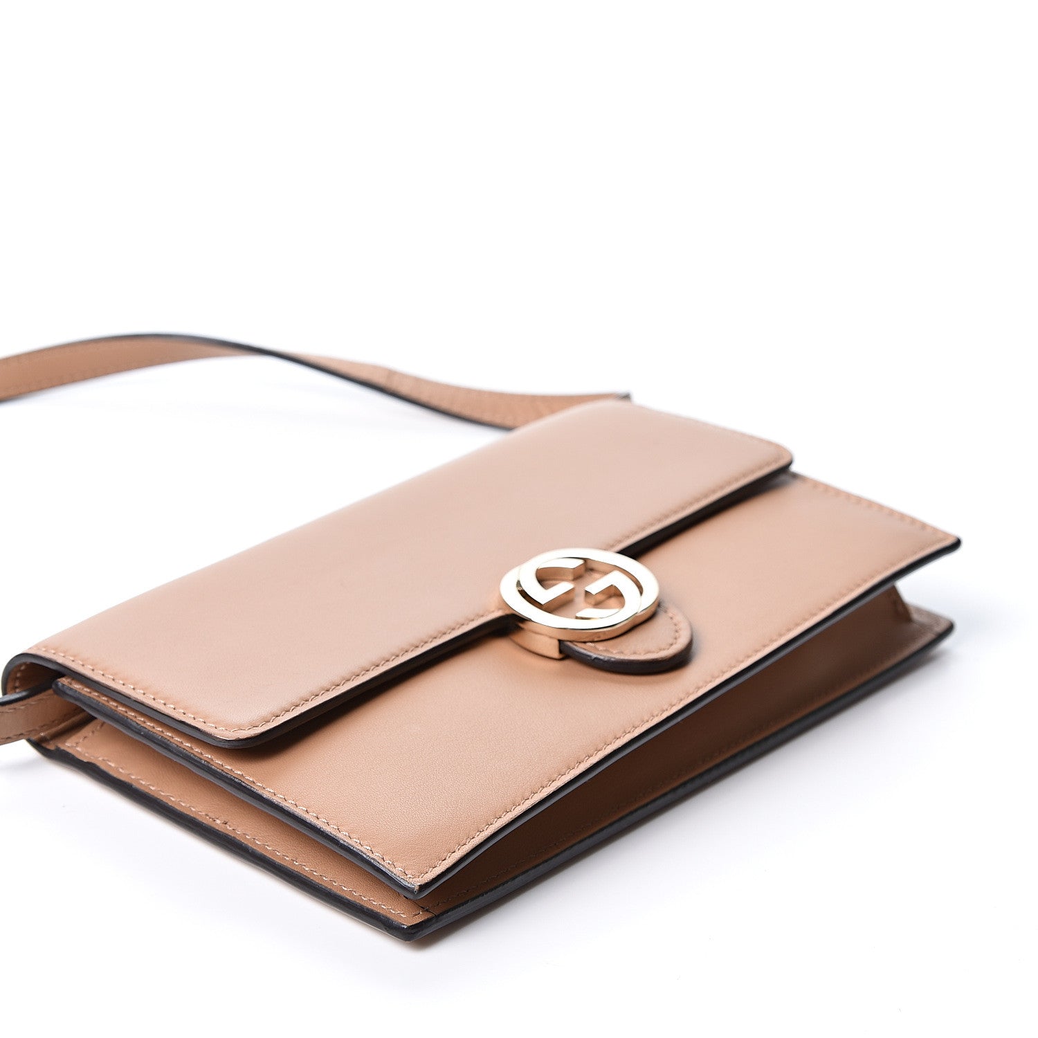 Gucci Calfskin Icon Wallet Camelia 3 of 8