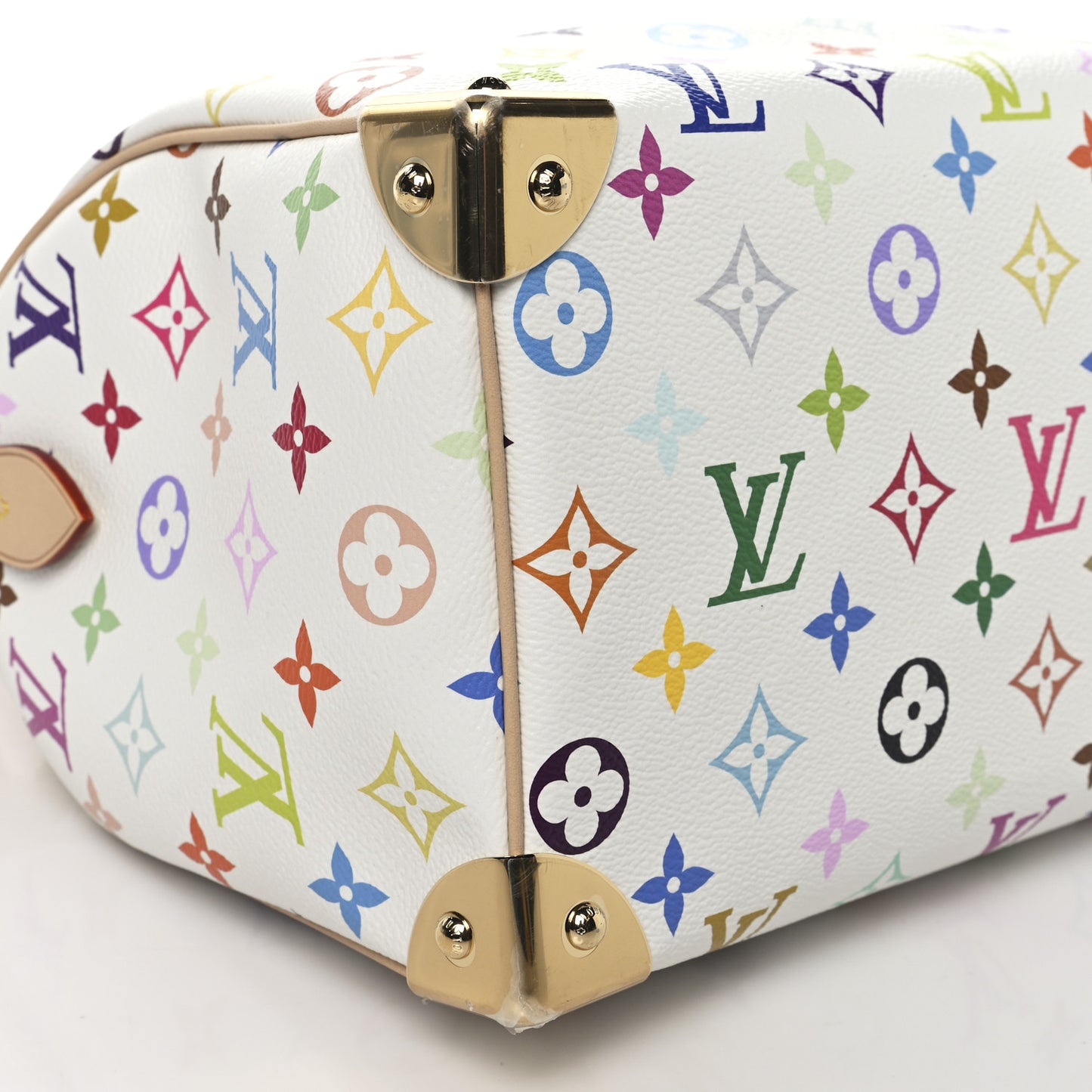 LV X TM Monogram Multicolor Speedy Bandouliere 25 White