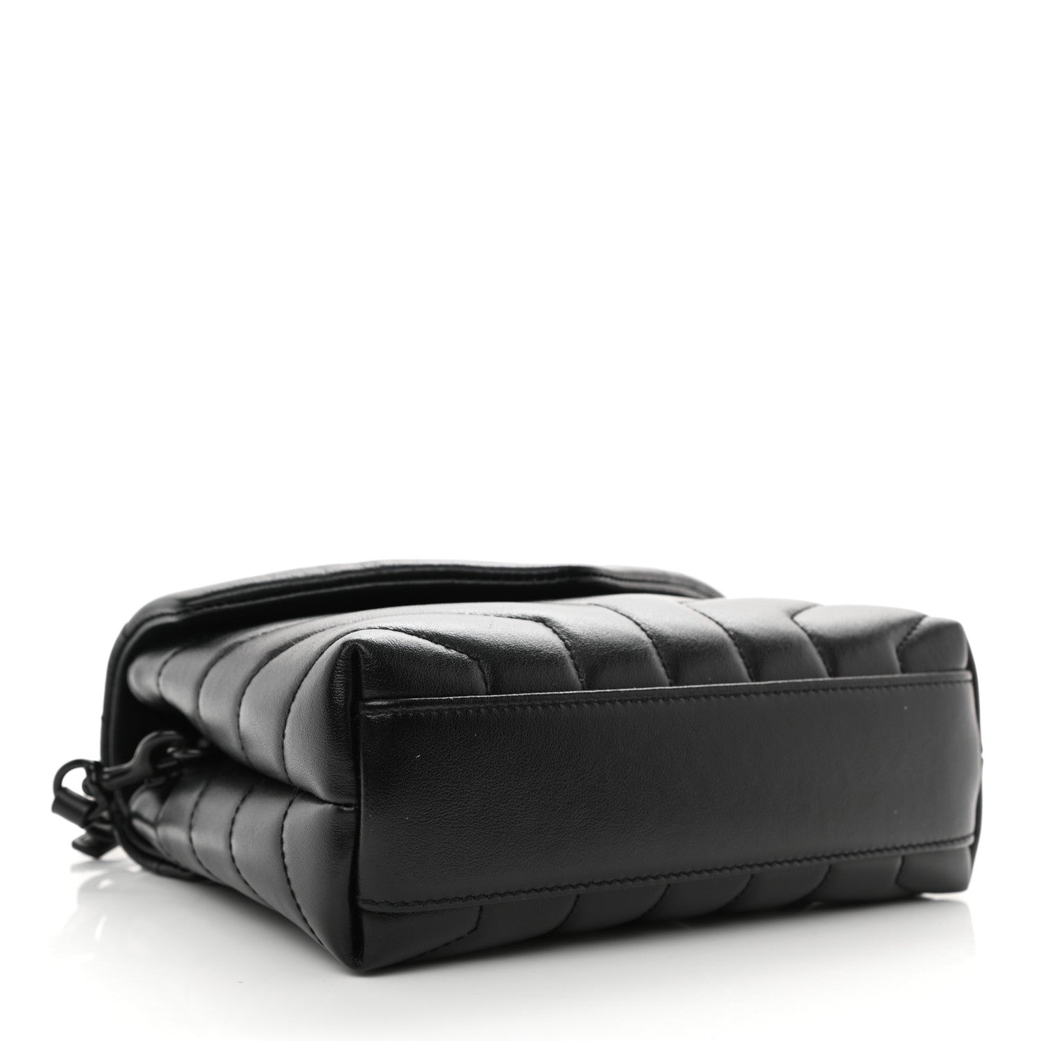 Saint Laurent Calfskin Y Quilted Monogram Toy Loulou Crossbody Bag Black 4 of 9