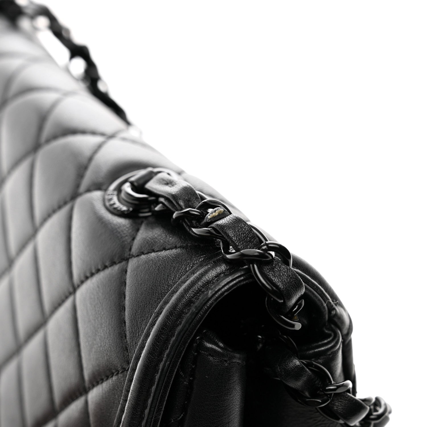 Chanel Lambskin Quilted Medium CC Filigree Flap Black 13 of 13