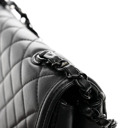 Chanel Lambskin Quilted Medium CC Filigree Flap Black 13 of 13