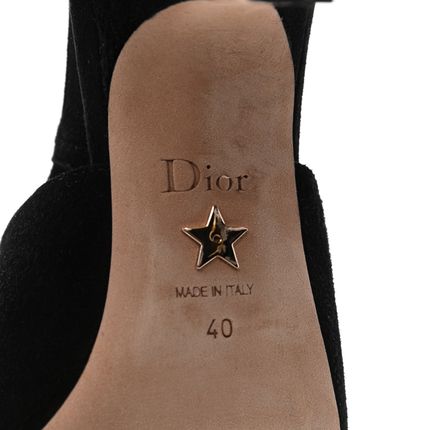 Christian Dior Velvet Slingback Pumps 40 Black 7 of 9
