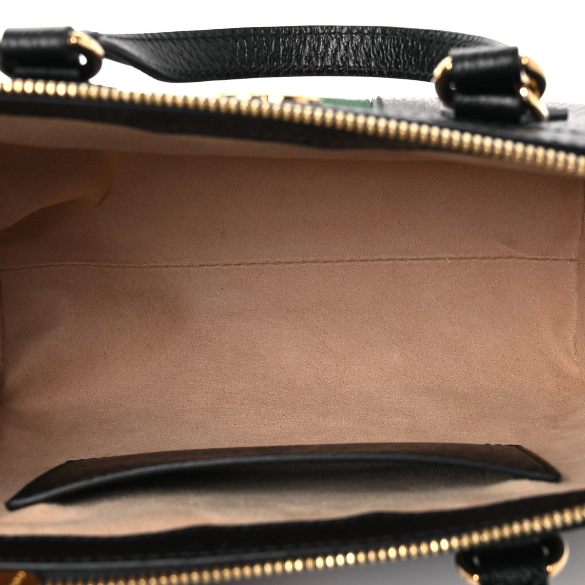 Gucci Textured Calfskin Web Small Ophidia Tote Bag Black 5 of 10