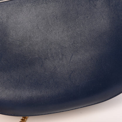 Chloe Smooth Calfskin Bi-Color Drew Shoulder Bag Royal Navy Marshamallow 13 of 13