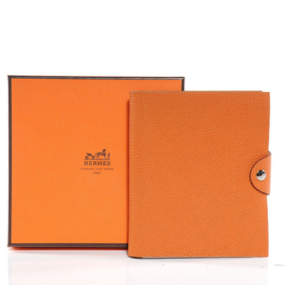 Hermes Togo Ulysse PM Notebook Cover Orange 5 of 9
