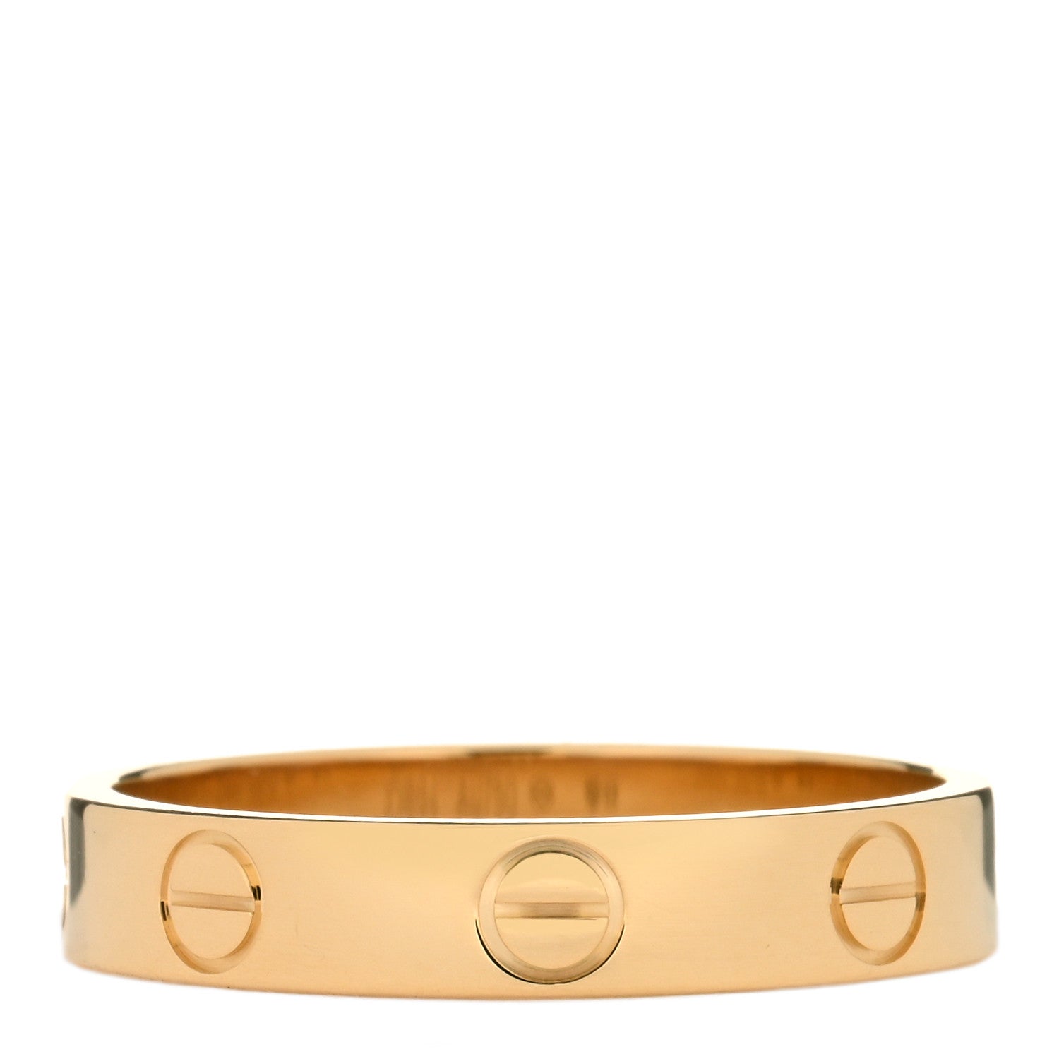 Cartier 18K Yellow Gold 3.5mm LOVE Wedding Band Ring 53 6.25 2 of 3
